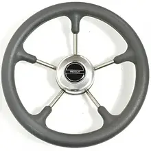 Рулеве колесо Pretech нержавіюча сталь 32 см сіре (Pretech GS) для автомобілів стильний дизайн міцний матеріал