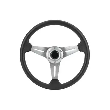 Рульове колесо AAA 13.5 алюміній сріблясте 73052-SL суднове для човна і катера, фото 1