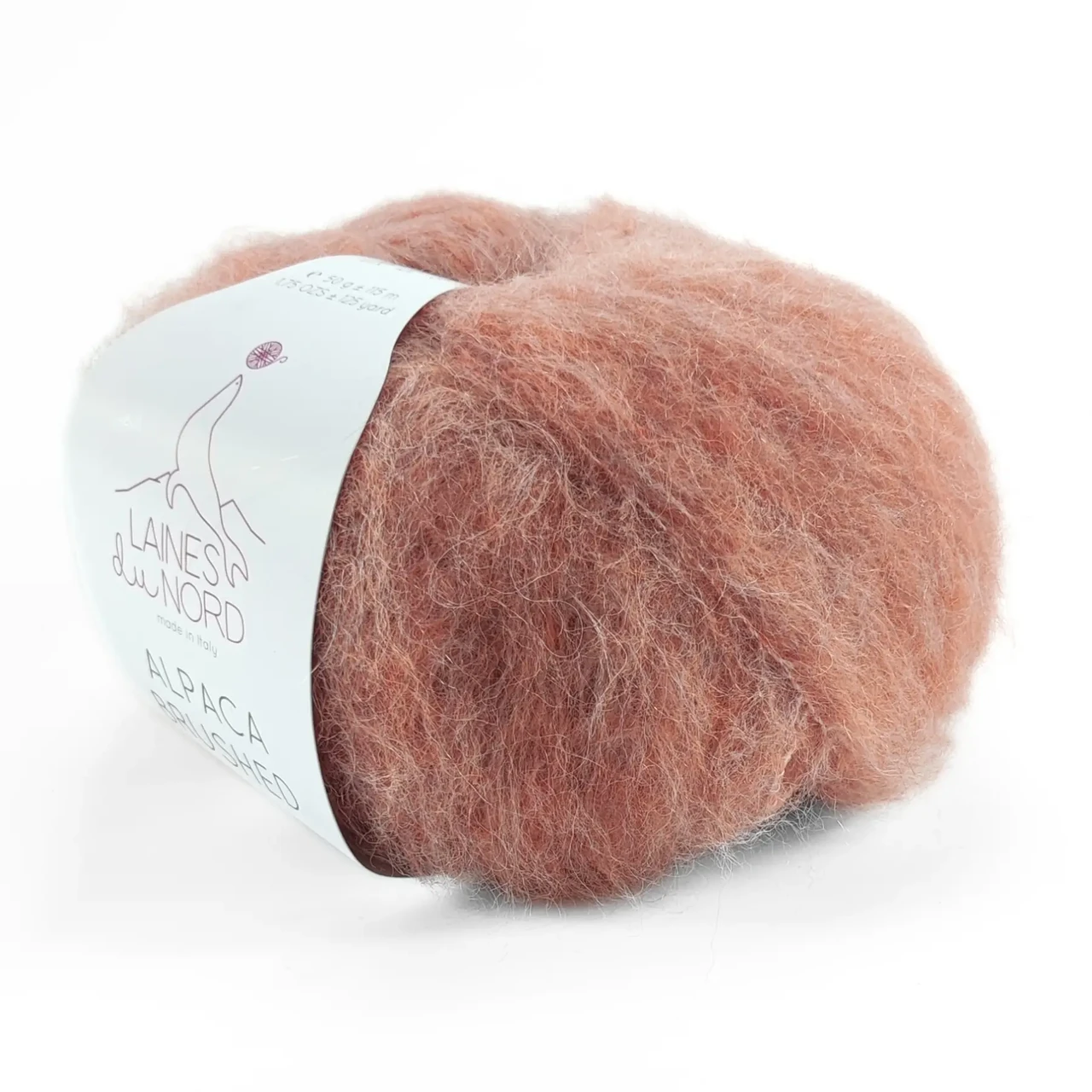 Пряжа Alpaca Brushed/Альпака Брушед, персиковий 19