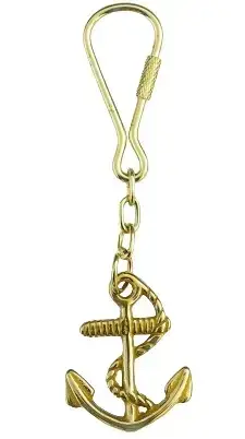 Брелок мідний ААА якорь 90010 новий стильний аксесуар для ключів міцний та оригінальний дизайн, фото 1