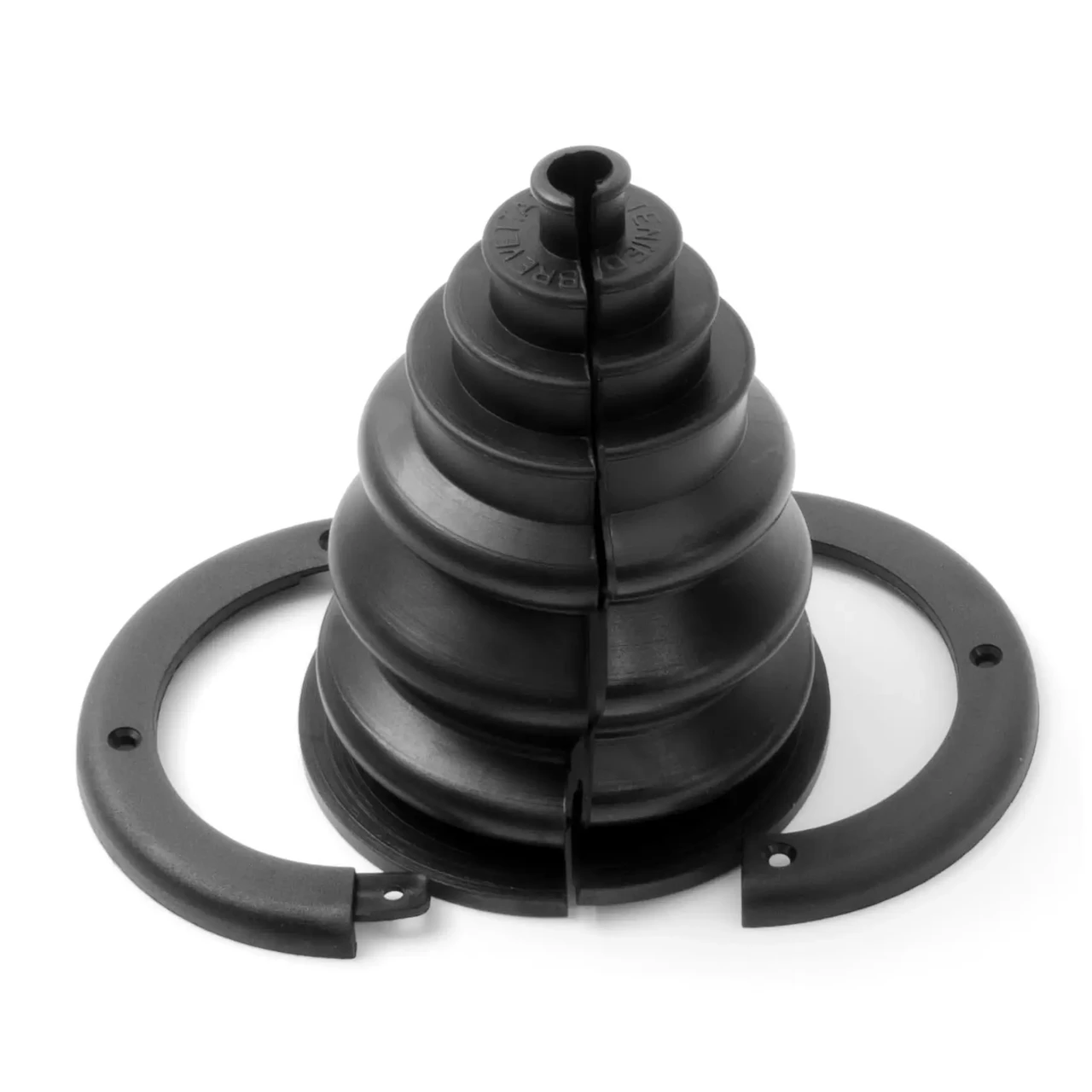 Уплотнювач тросів Lalisaz з кільцем чорний 43168 судновий для човна і катера новий міцний водонепроникний універсальний