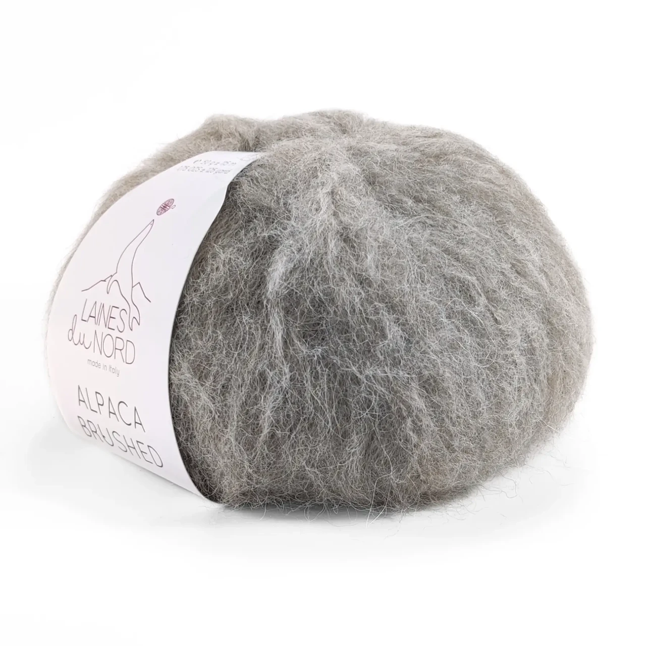 Пряжа Alpaca Brushed/Альпака Брушед, світло-сірий 17