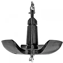 Якір Stronger Dream 8 кг AD-8 для човна і катера чавунний нескладний ромашка 215 мм покриття фарба для ПВХ і надувних човнів