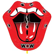 Буксируваний атракціон плюшка для човна катера та гідроцикла WOW Hot Lips 2Р 1-2 пасажира до 154 кг з посиленими ручками та сидін