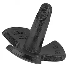 Якір річковий Weekender 15 Lbs 6.8 кг (AC15) для човнів до 18 футів чавунний полімерне покриття ромашка 6.65 кг