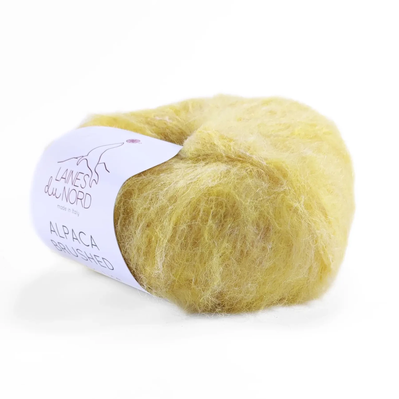 Пряжа Alpaca Brushed/Альпака Брушед, жовтий 18
