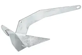 Якір Delta HDG судновий для човна і катера гальванізований 16 кг сталевий дельта нескладний артикул 1124160