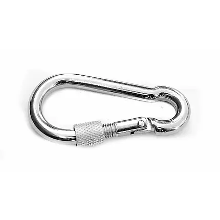 Карабін ZEL із закруткою 4 mm ZEL 1 ZK01-1103-00004 судновий для човна катера і яхти, фото 3