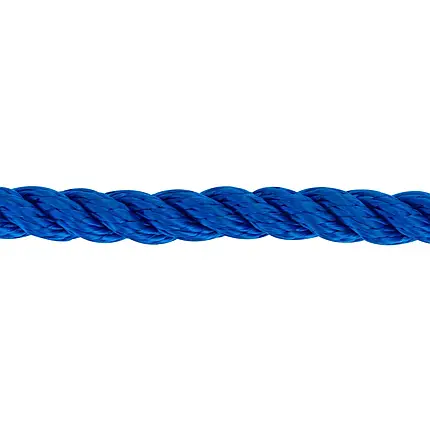 Мотузка Polyester 3 strand rope 12 мм 200 м синя суднова для швартування човна катера і яхти, фото 3