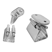 Фіксатор дверей RYE 40 х 32 мм HF15-281 судновий для човна катера та яхти новий міцний для встановлення на яхту