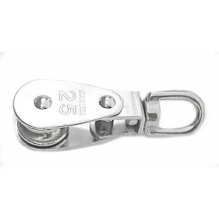 Роликовий блок ZEL з вертлюгом 32 mm ZEL 32 судновий для човна катера і яхти, фото 1