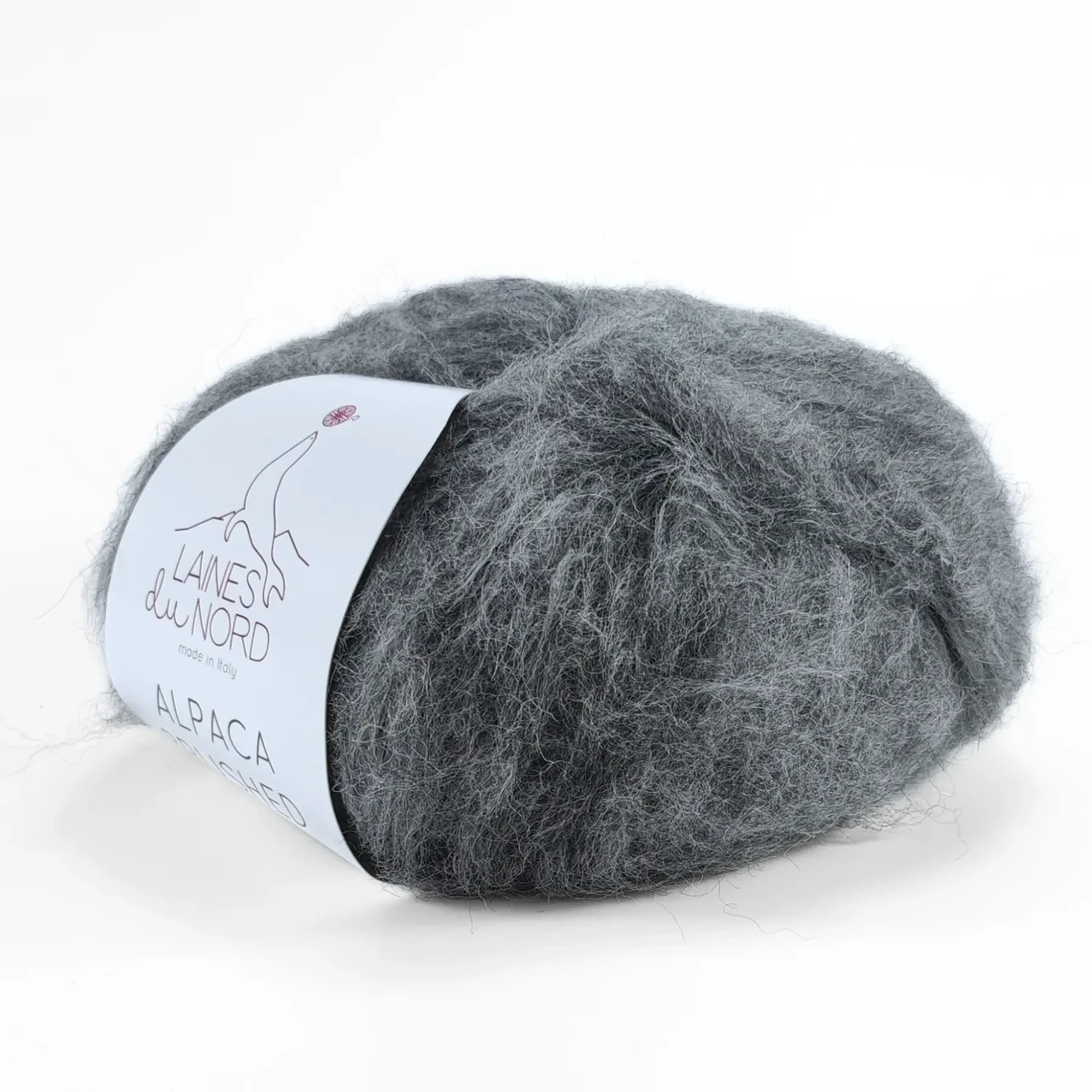 Пряжа Alpaca Brushed/Альпака Брушед, сірий 16