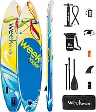 Надувна Sup дошка для плавання з веслом Weekender Week SUP1 розмір 335 x 81 x 15 см нова для активного відпочинку