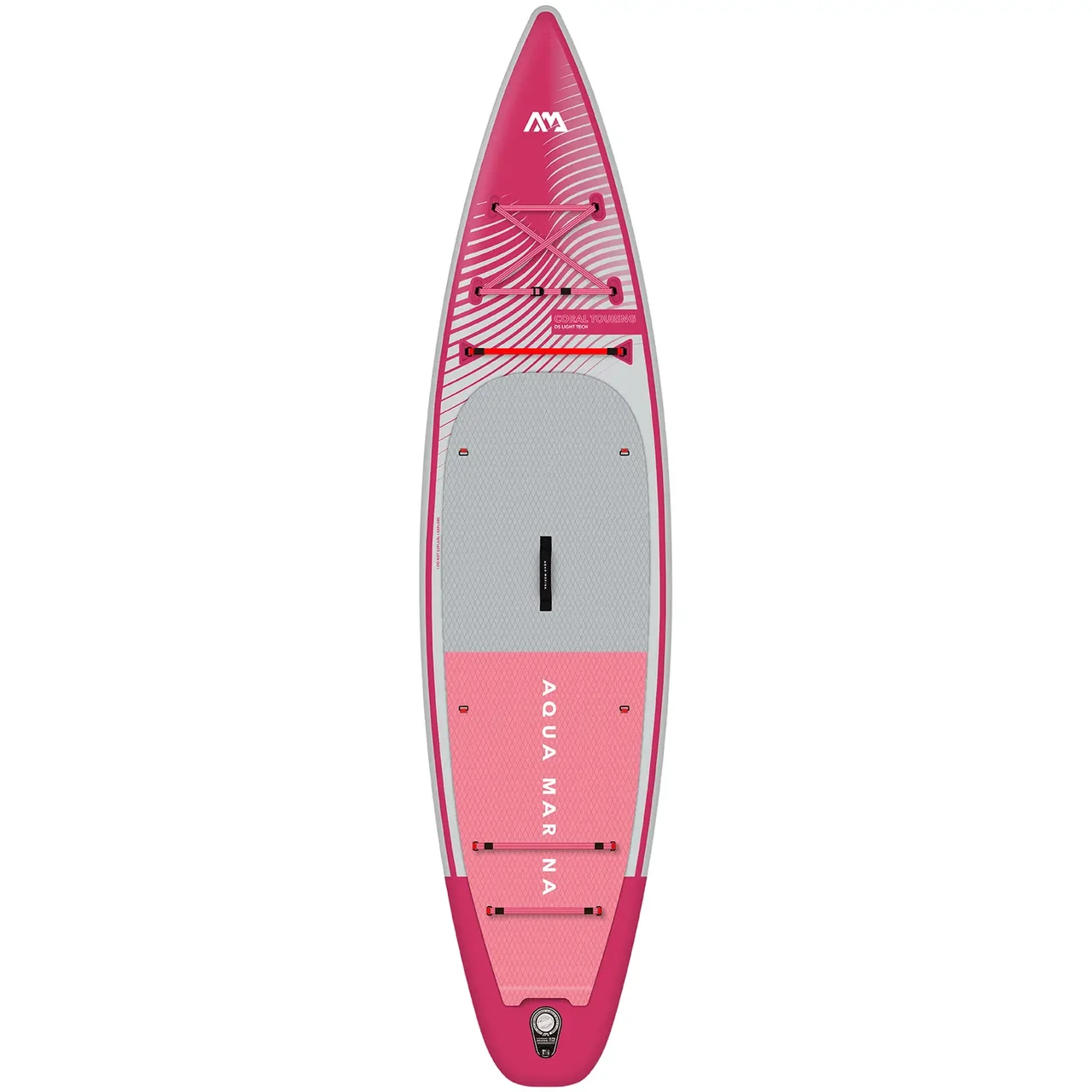 Надувна Sup дошка для плавання з веслом Aqua Marina Coral Raspberry Touring 11.6 iSUP BT-23CTPR для турингу та гонок