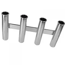 Тримач вудок на 4 вудки RYE HF07-246S нержавіюча сталь 220х384 мм для човна катера і яхти бортове кріплення