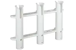 Тримач для вудок Easterner потрійний пластиковий C12731-S для човна катера і яхти 3 спінінга поліпропілен білий