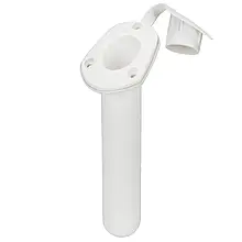 Тримач вудки Easterner C12695-W білий з ковпачком для човна і яхти врізний ПВХ довжина 235 мм діаметр 42 мм