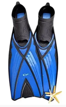 Ласти для плавання YF74 розмір L 40-41 для дайвінгу середньої жорсткості PP+TPR нові, фото 1