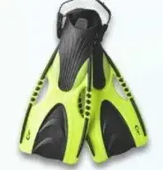 Ласти для плавання YF88 L/XL 41-45 жовті для дайвінгу середньої жорсткості матеріал PP+TPR