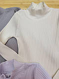 Водолазки однотонні у рубчик 5-8 років; Опт. Туреччина, фото 2
