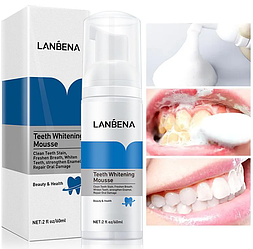 Мус для відбілювання зубів Lanbena Teeth Whitening Mousse, 60 мл