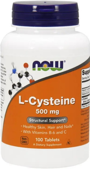 L-цистеїн NOW L-Cysteine 500 mg 100 таб