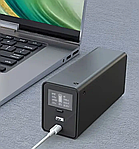 Зарядна станція для ноутбуків ETU100F 27000 mAh 60W PD, розетка 220 В 100 Вт. Повербанк для ноутбуків