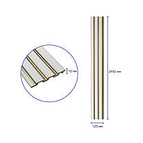 Декоративна PS рейка 2900*120*12мм (D) SW-00002130, фото 3