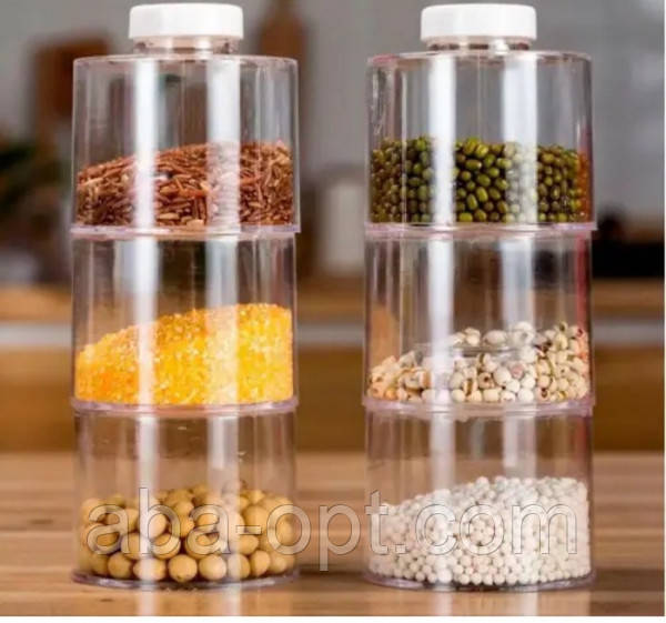 Органайзер для спецій на 12 ємностей 0,2л Вежа (шт) на 12 ємностей (шт), фото 1