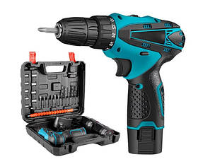 Шурупокрут акумуляторний DRILL DR-220 2 акумулятори 12 В шурупокрут у кейсі