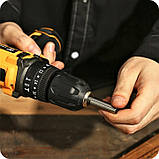 Шурупокрут акумуляторний Deko DKCD12ID01 2 батареї, 1,5 А/год, Li-Ion, 12 В шурупокрут у кейсі, фото 4