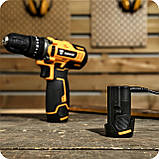 Шурупокрут акумуляторний Deko DKCD12ID01 2 батареї, 1,5 А/год, Li-Ion, 12 В шурупокрут у кейсі, фото 6