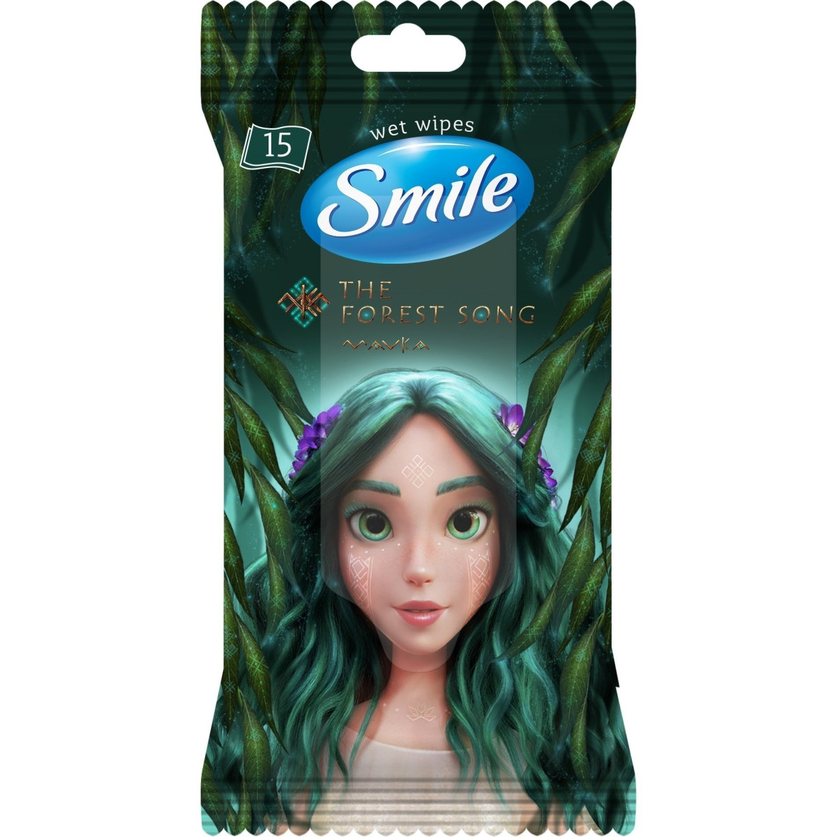 Вологі серветки Smile MAVKA, 15 шт. (Смайл), фото 1