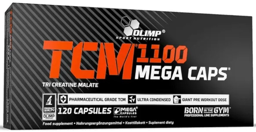 Три-креатин малат в капсулах Olimp TCM Mega Caps 1100 120 капсул