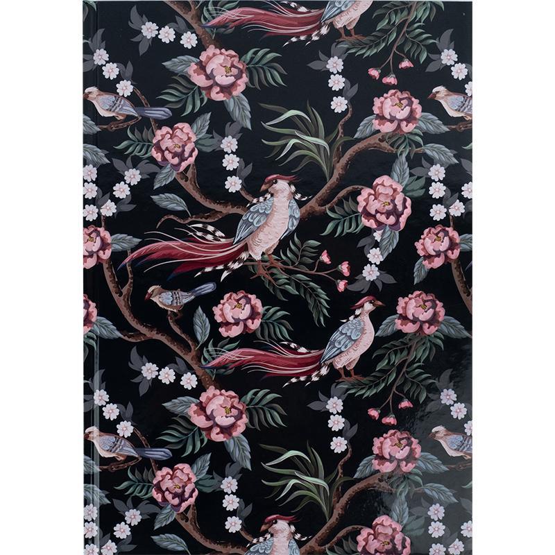 Книга записна у твердій обкладинці, Birds&Flowers, Формат А4, 96 аркушів у клітинку. 8422-571-А