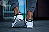 Чоловічі кросівки Nike Cortez White Black Leather Кеди Найк Кортез білі з чорним шкіра демісезон, фото 9
