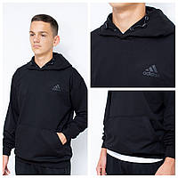 Чоловіче Худі Кенгурушка (стопер)  Adidas  чорний