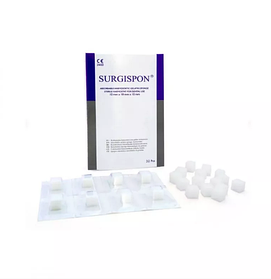 SURGISPON - стерильна гемостатична губка, що розсмоктується, 10 х 10 х 10 мм