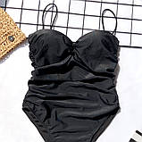 Модний суцільний купальник, фото 4