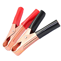 Затискачі (крокодили) електричні 75 мм струм 50 А (пара), Затискачі для проводів