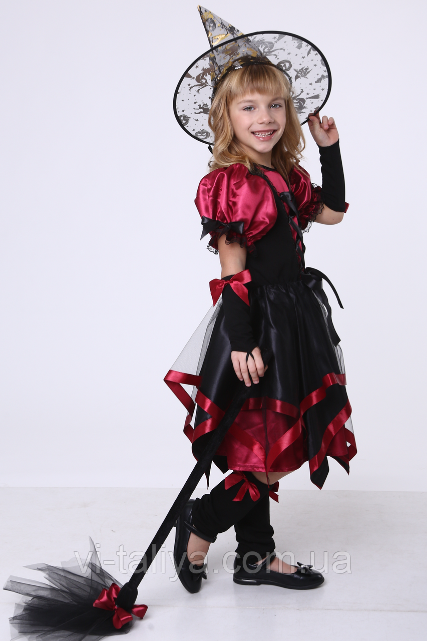 Карнавальний костюм для дівчинки Відьмочка, Відьма, Баба Яга, фото 1