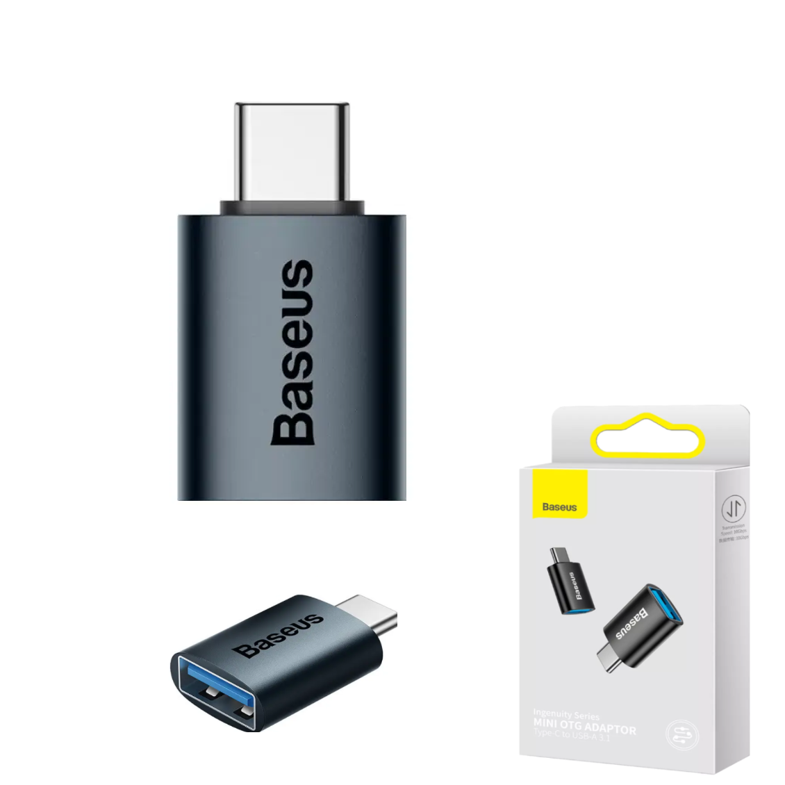 Перехідник Baseus Mini OTG Adaptor Type-C до USB-A 3.1 (темно-синій)