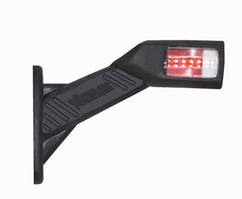 Ліхтар габаритний ріжок похилий лівий (кут 45) ДИОД LED 12/24 L-135 (середній)
