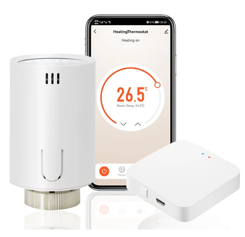 WiFi термоголовка 4HEAT TR-01 | Розумний терморегулятор для радіатора ZigBee
