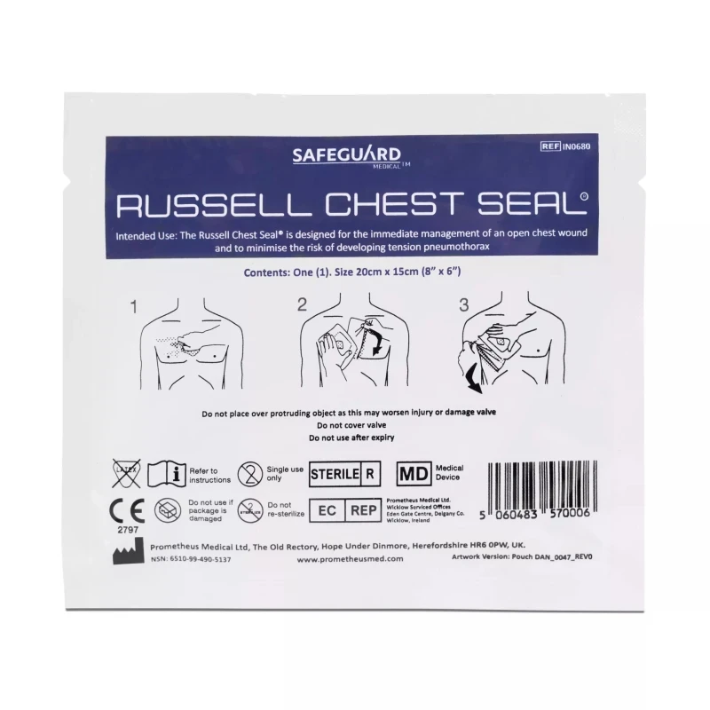 Оклюзійна пов'язка Russell Chest Seal(RCS)