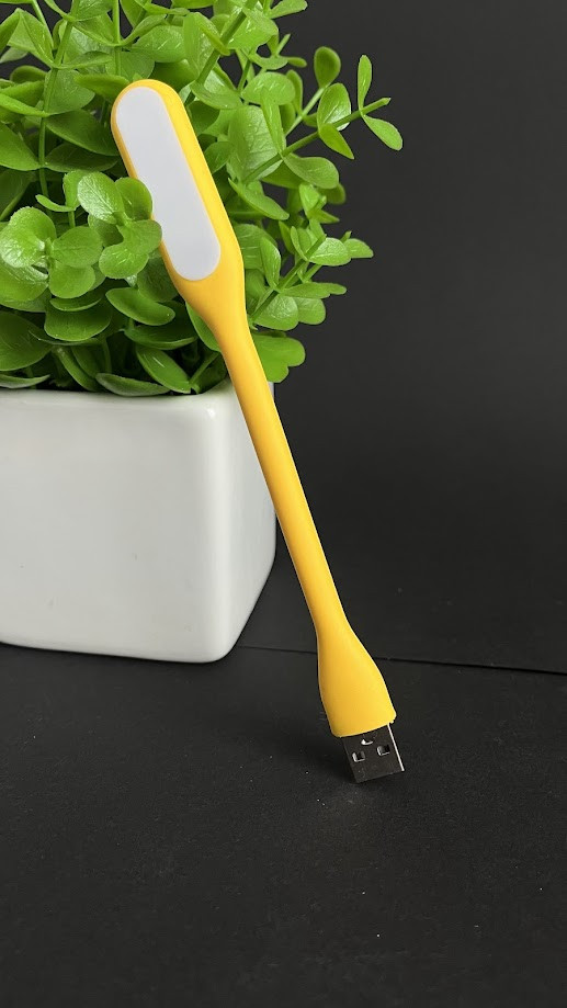 Світлодіодна лампа для ноутбука LED USB ліхтарик жовтий