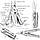Мультитул Rocktol SK05 29-в-1 (нейлоновий чохол, біти, аксесуари), фото 4