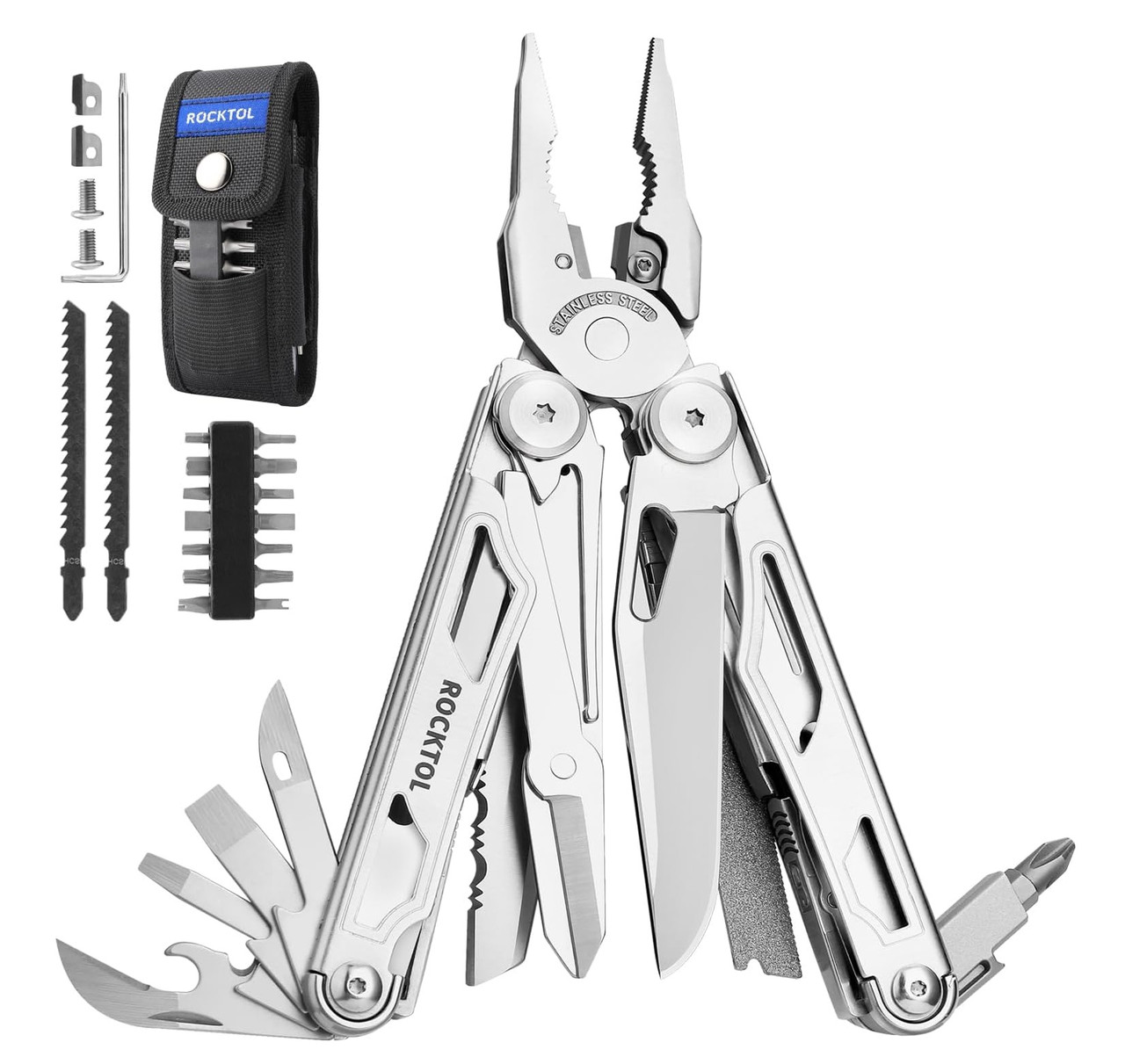 Мультитул Rocktol SK05 29-в-1 (нейлоновий чохол, біти, аксесуари)