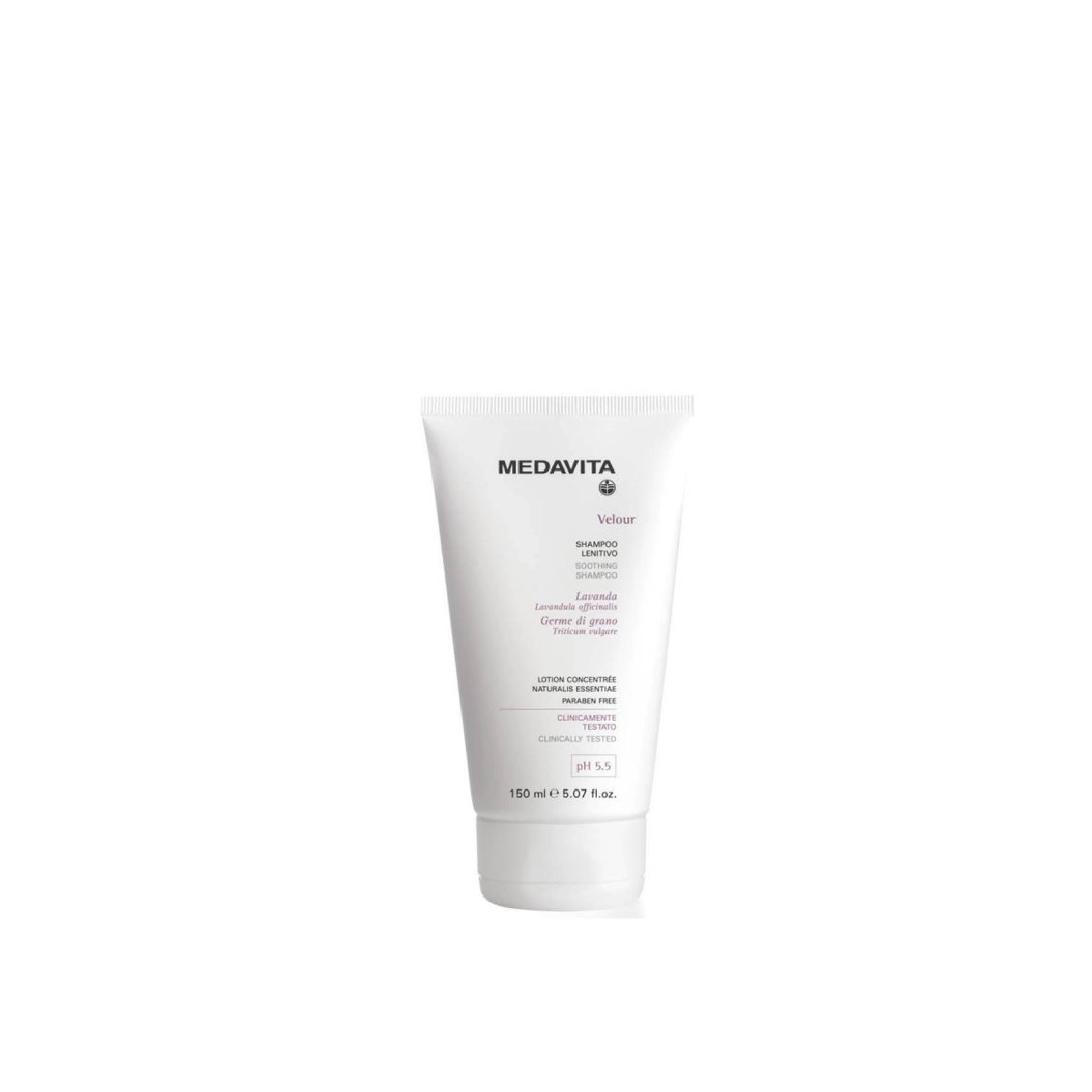 Шампунь заспокійливий для чутливої шкіри голови Medavita VELOUR Shampoo Lenitivo, фото 1
