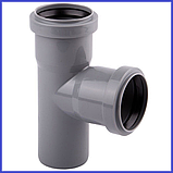 Трійник каналізаційний 50 50 90° градусів, фото 2